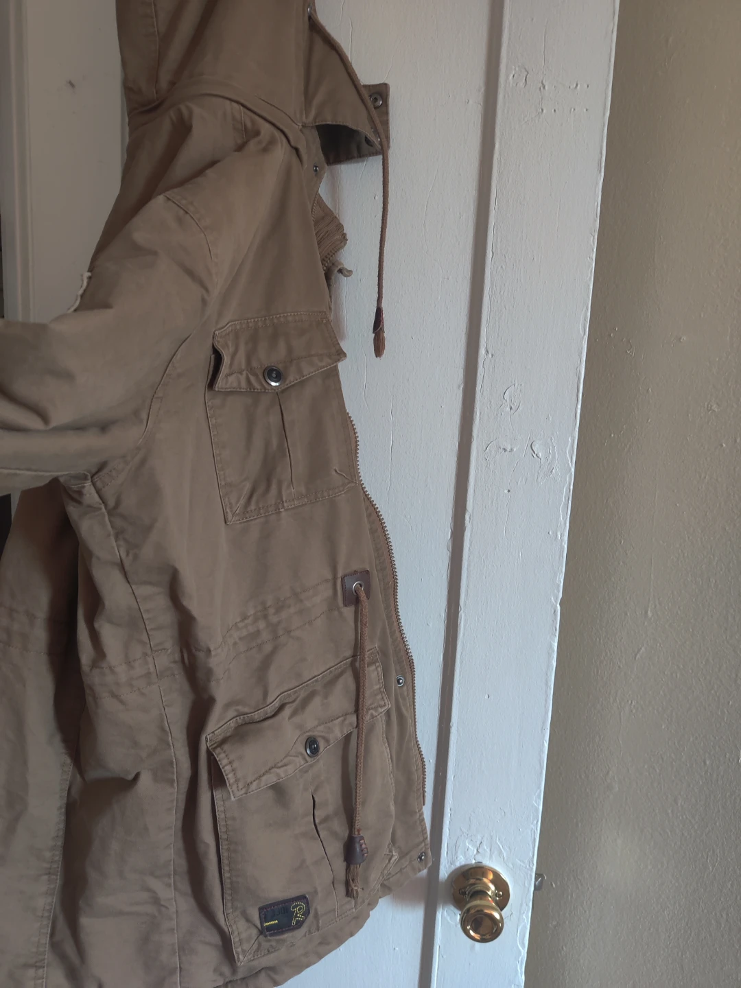 Outdoor Jacket Men's M - Tan Fleece Lined Parka - photo 4