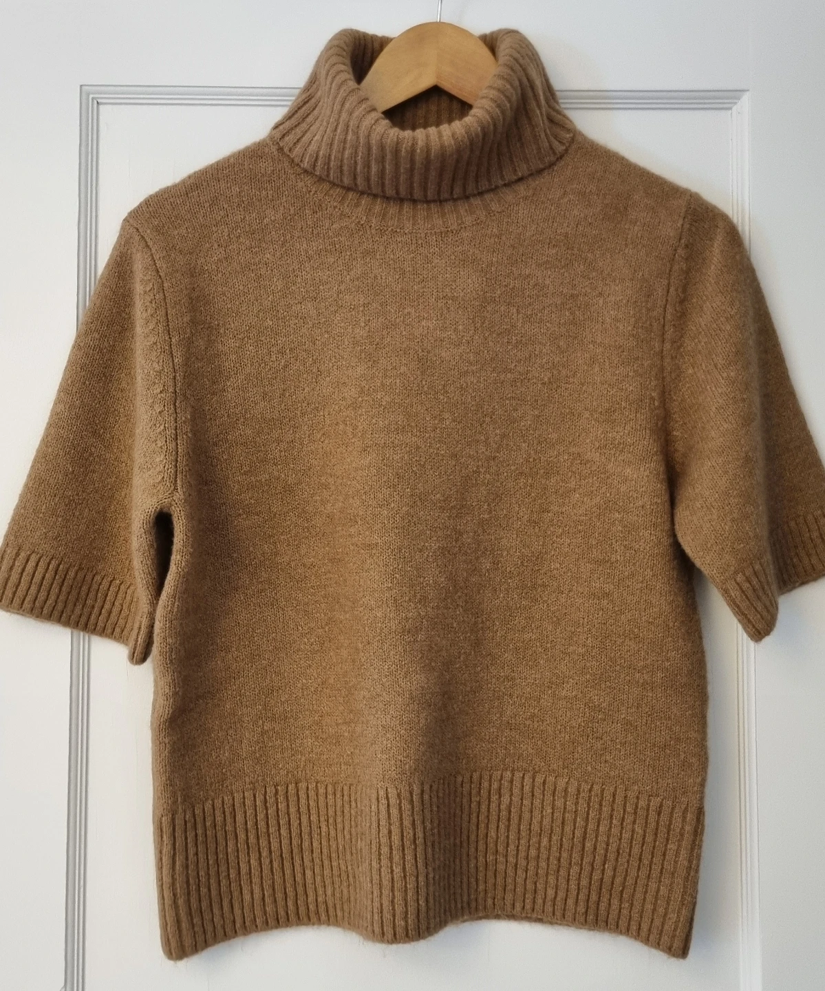 H&M Brown Short Sleeve Turtleneck Sweater