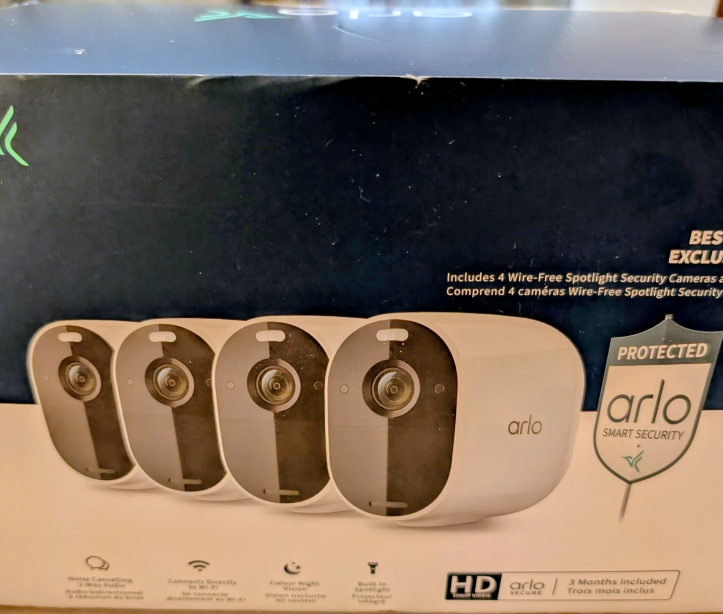 Arlo Wire-Free Spotlight Security Cameras - 4 Pack