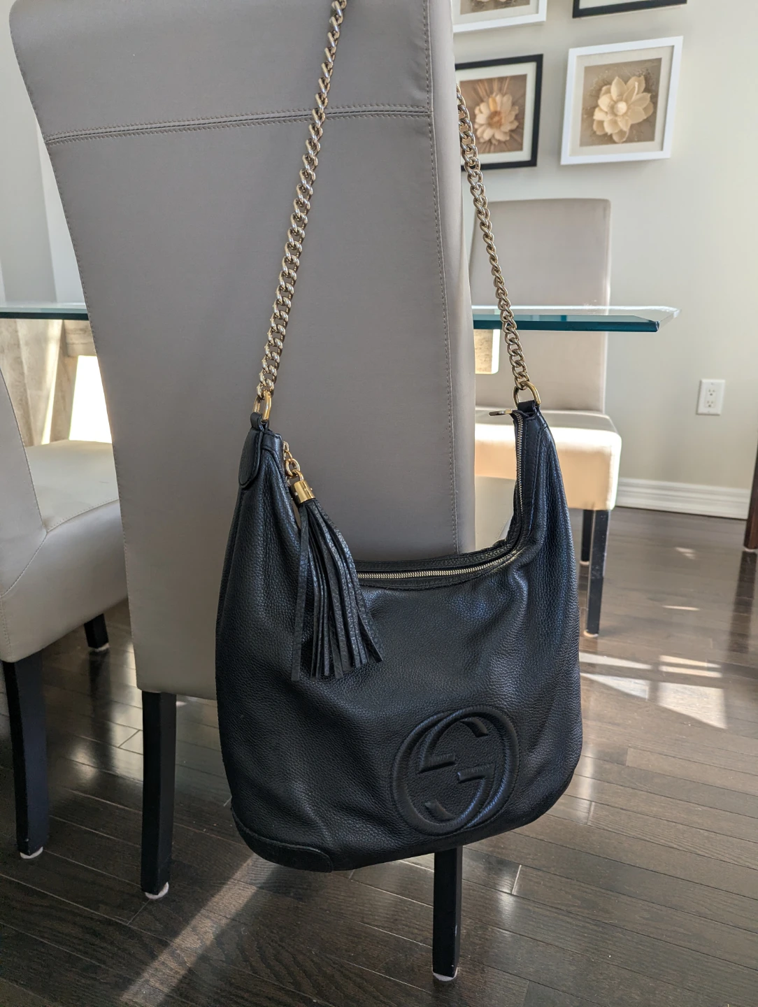 Black Leather Gucci Soho Hobo Bag - photo 3
