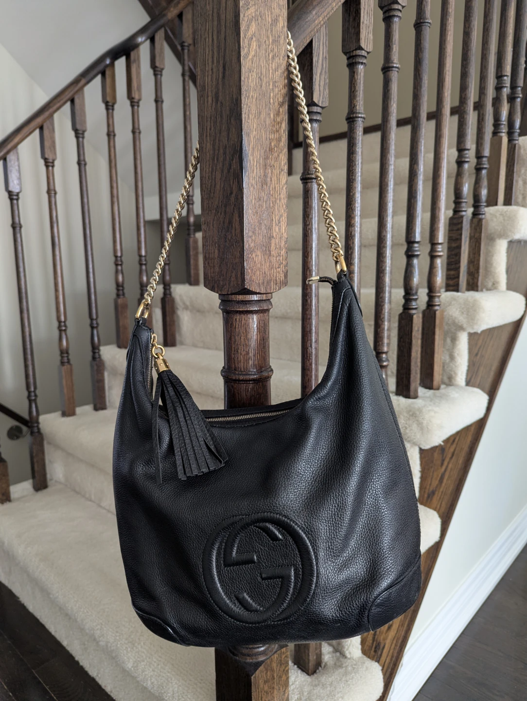 Black Leather Gucci Soho Hobo Bag - photo 4