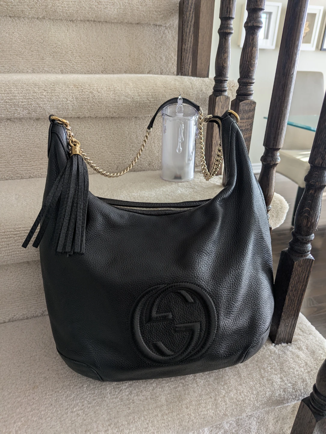 Black Leather Gucci Soho Hobo Bag - photo 5
