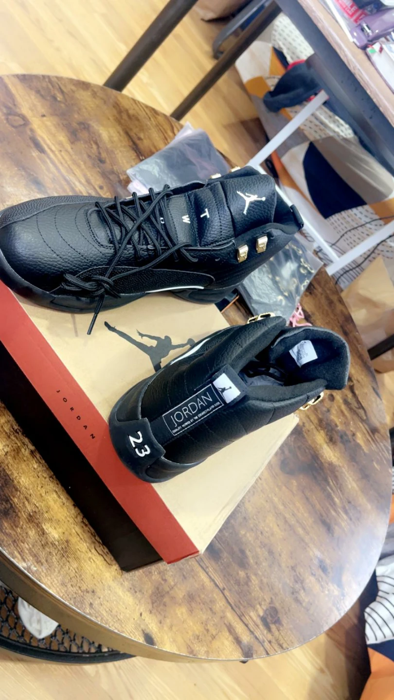 Air Jordan 12 "The Master" Black & Gold Men's Sneakers - photo 5