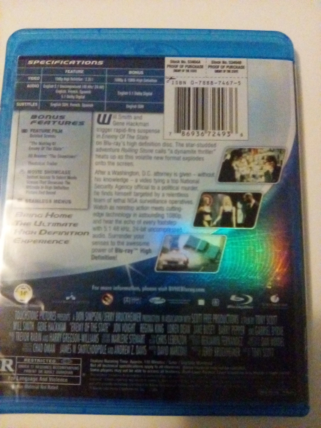 Enemy of the State Blu-ray - photo 2