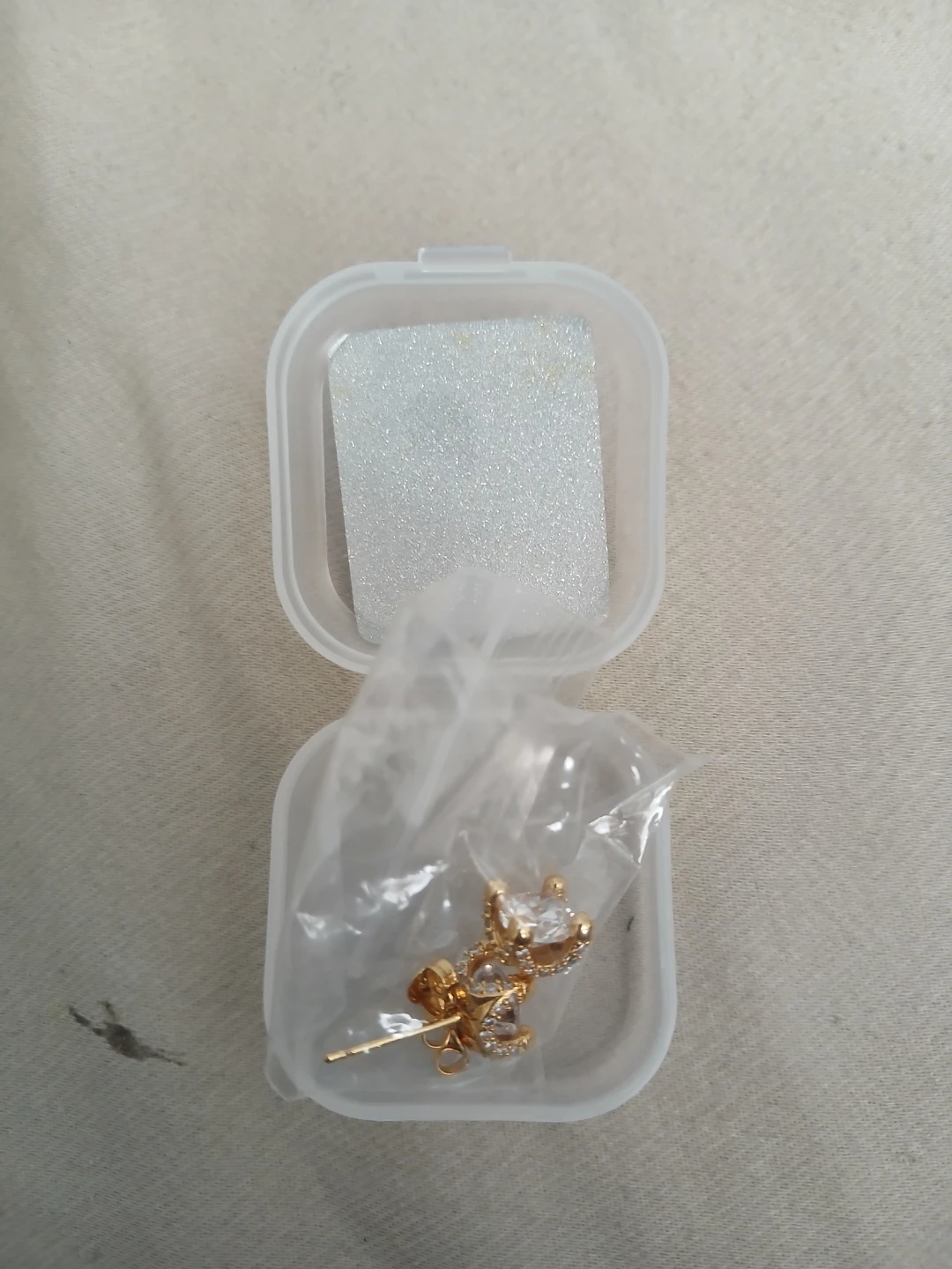 18K Gold Plated 925 Silver And Moissanite 4 Prong Stud Earrings - photo 3