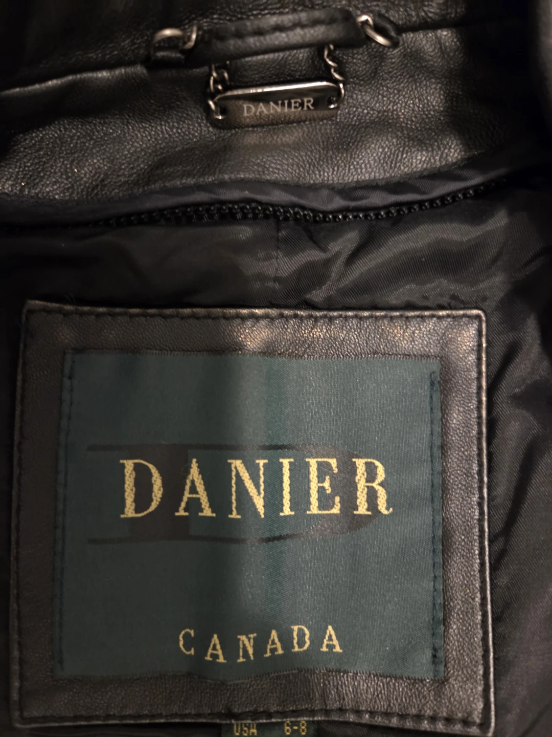 DANIERE Canada Black Leather Jacket - photo 4