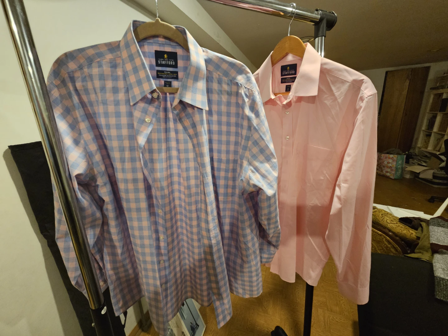 2 Stafford Men's Dress Shirts