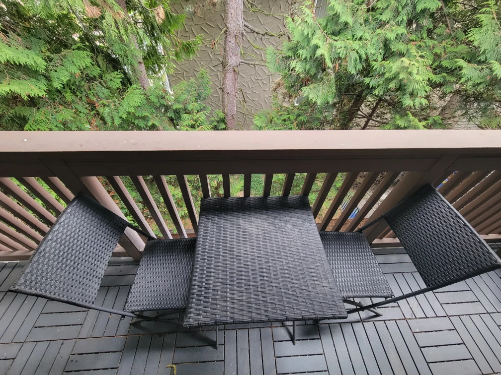 Woven Bistro Set with 2 Chairs and Table - photo 4