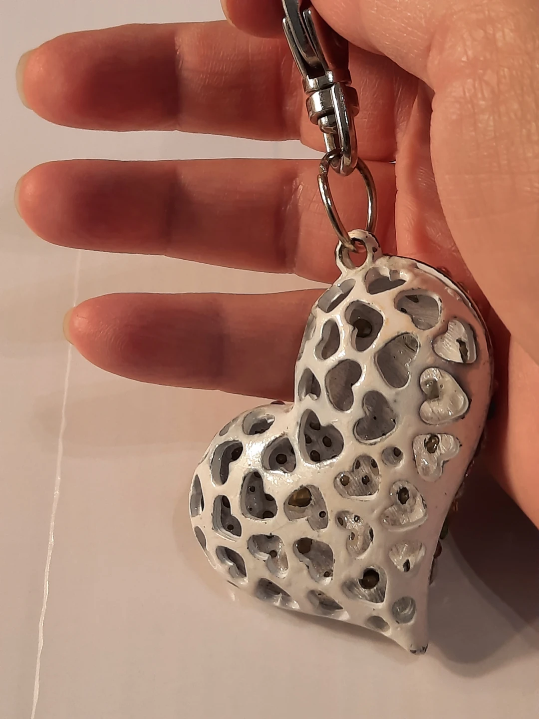 Sparkly Heart Keychain - photo 4