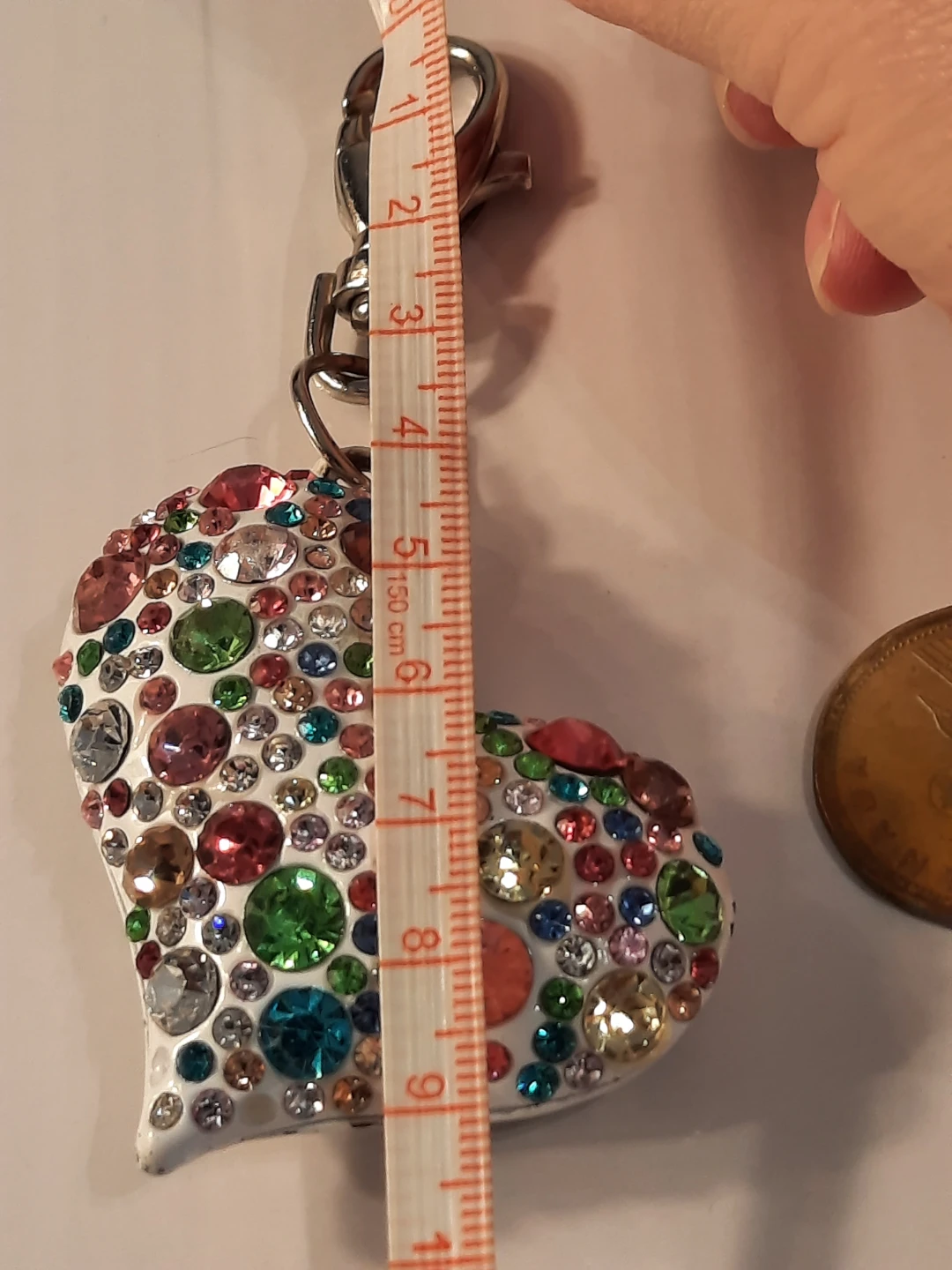 Sparkly Heart Keychain - photo 5