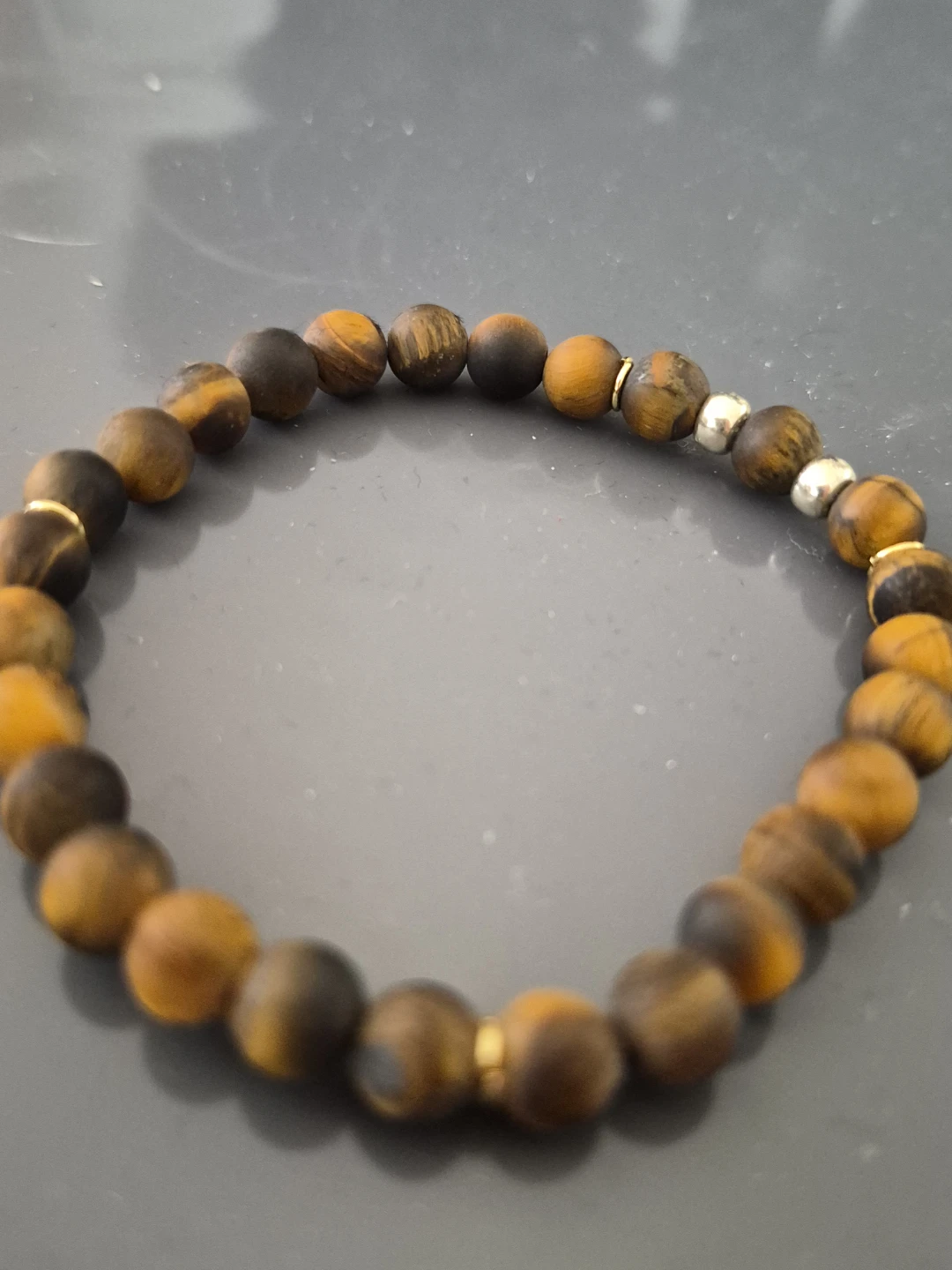Tiger's Eye Crystal Bracelet - 6mm Small - photo 3
