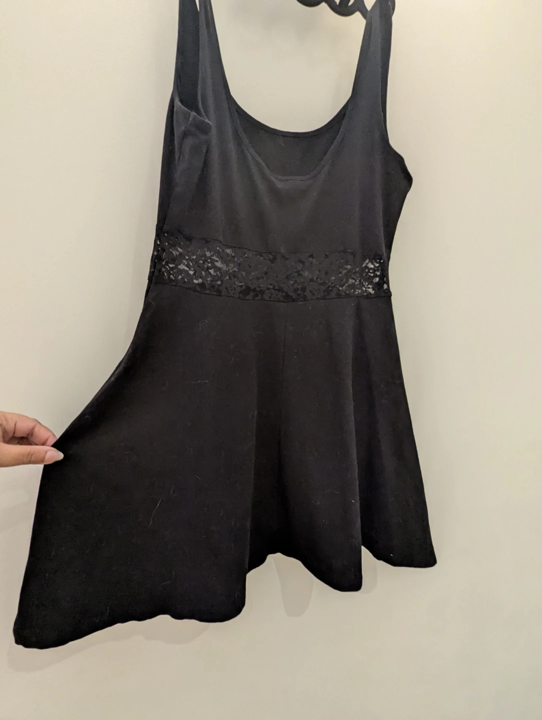 FREE Black A-Line Dress with Lace Waist Forever 21 - photo 5