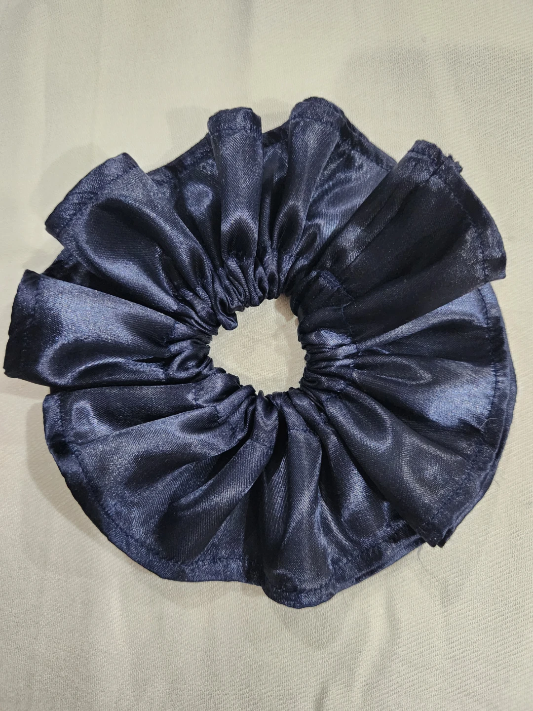 Navy Satin Scrunchie - photo 2
