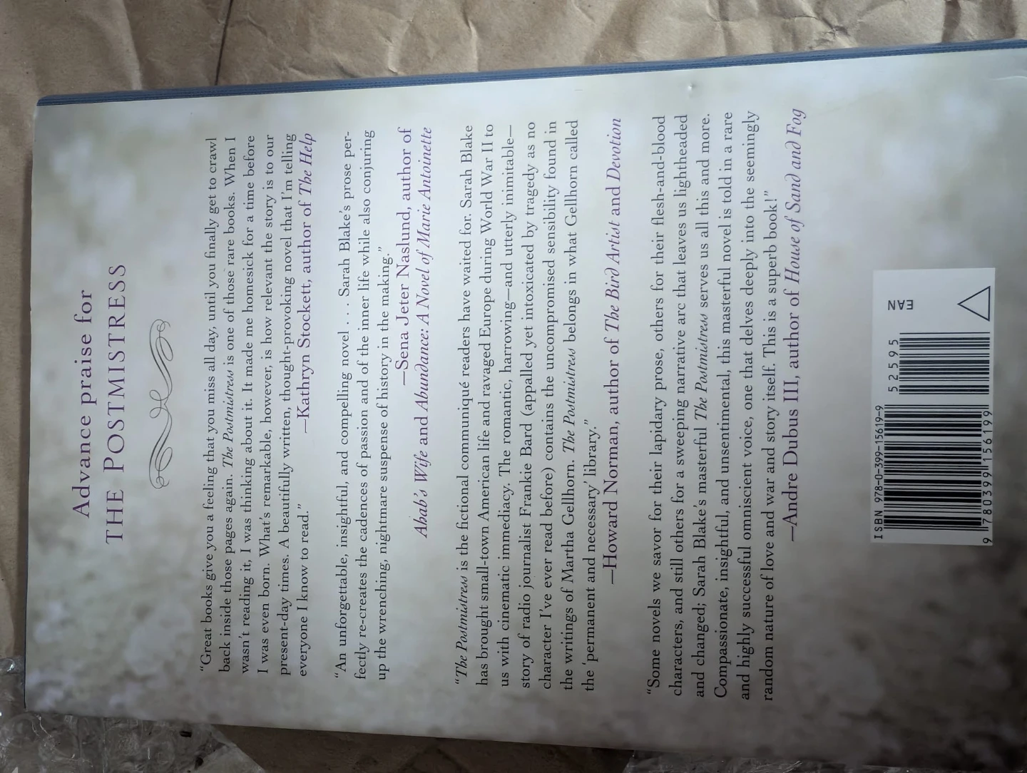The Postmistress: A Novel by Sarah Blake - photo 2