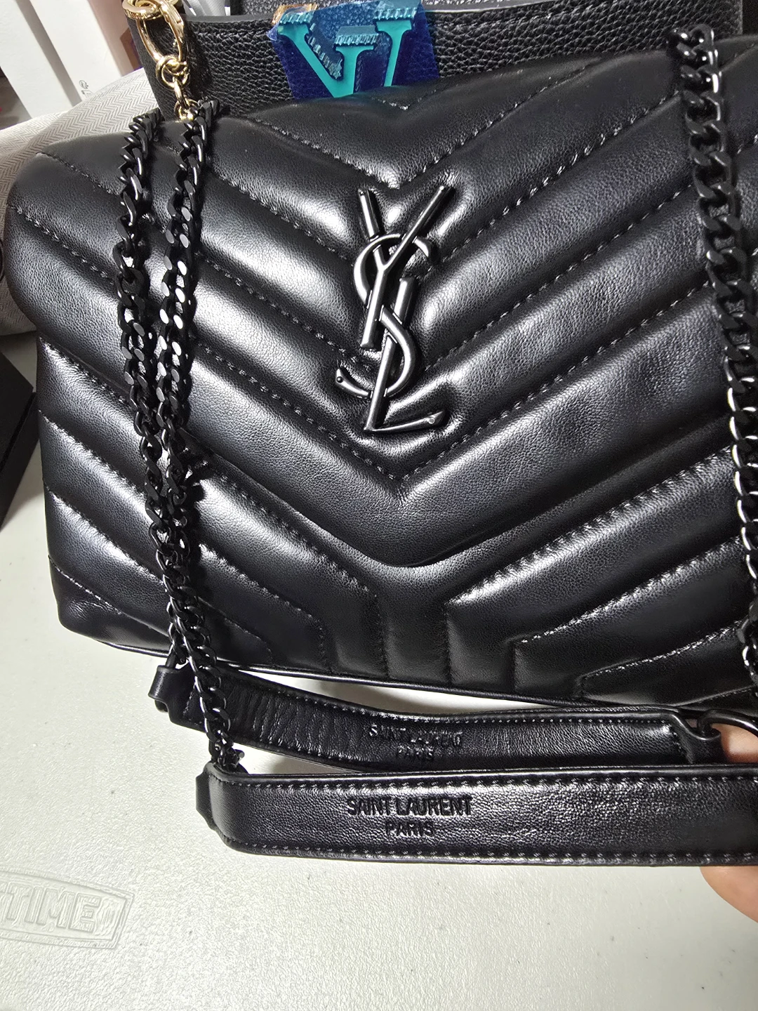 Black Leather  Shoulder Bag - photo 2