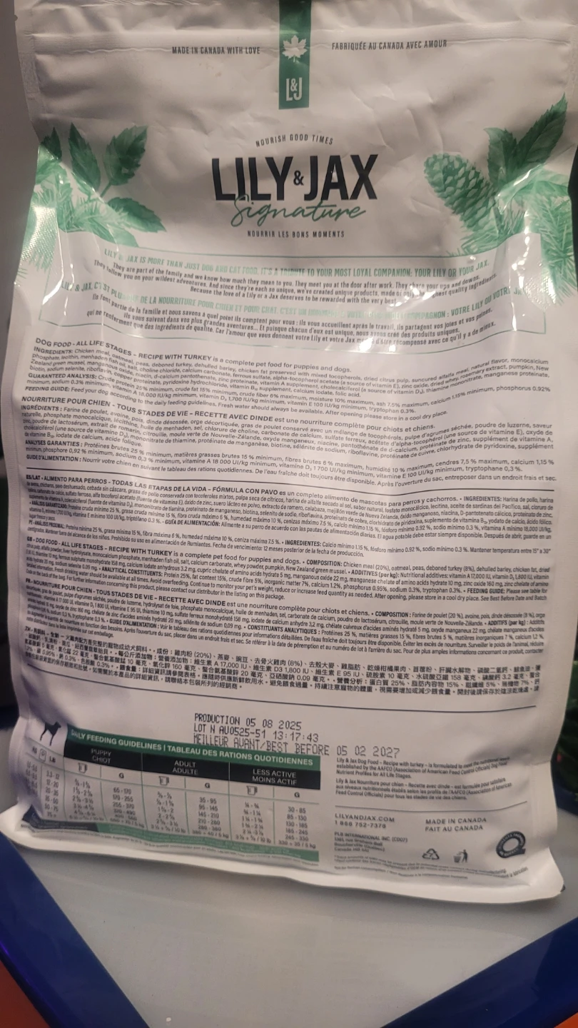 🏆 🏆 Lily & Jax Signature Recipe with Turkey Dog Food - photo 3