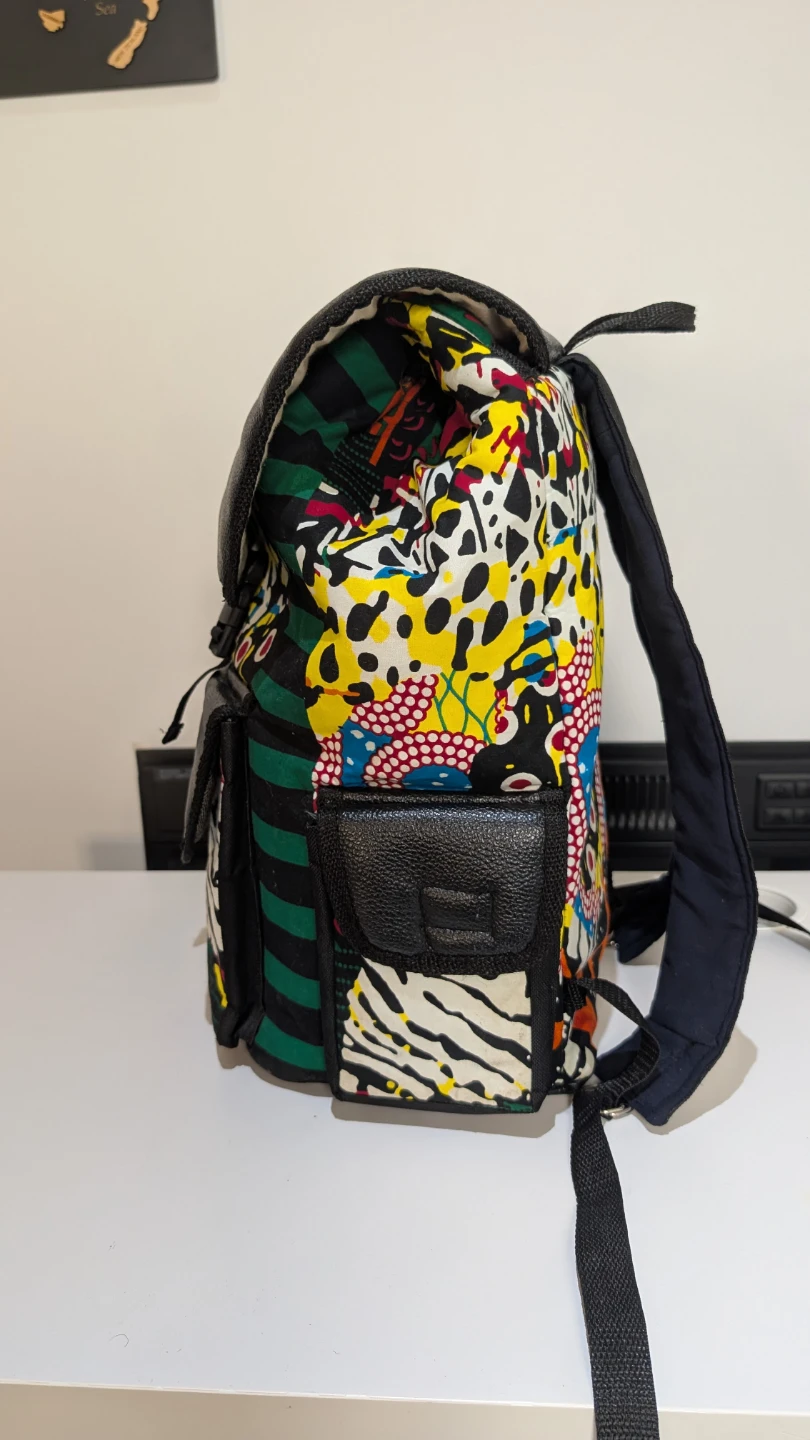 Colourful Backpack with Leather Accents - photo 2