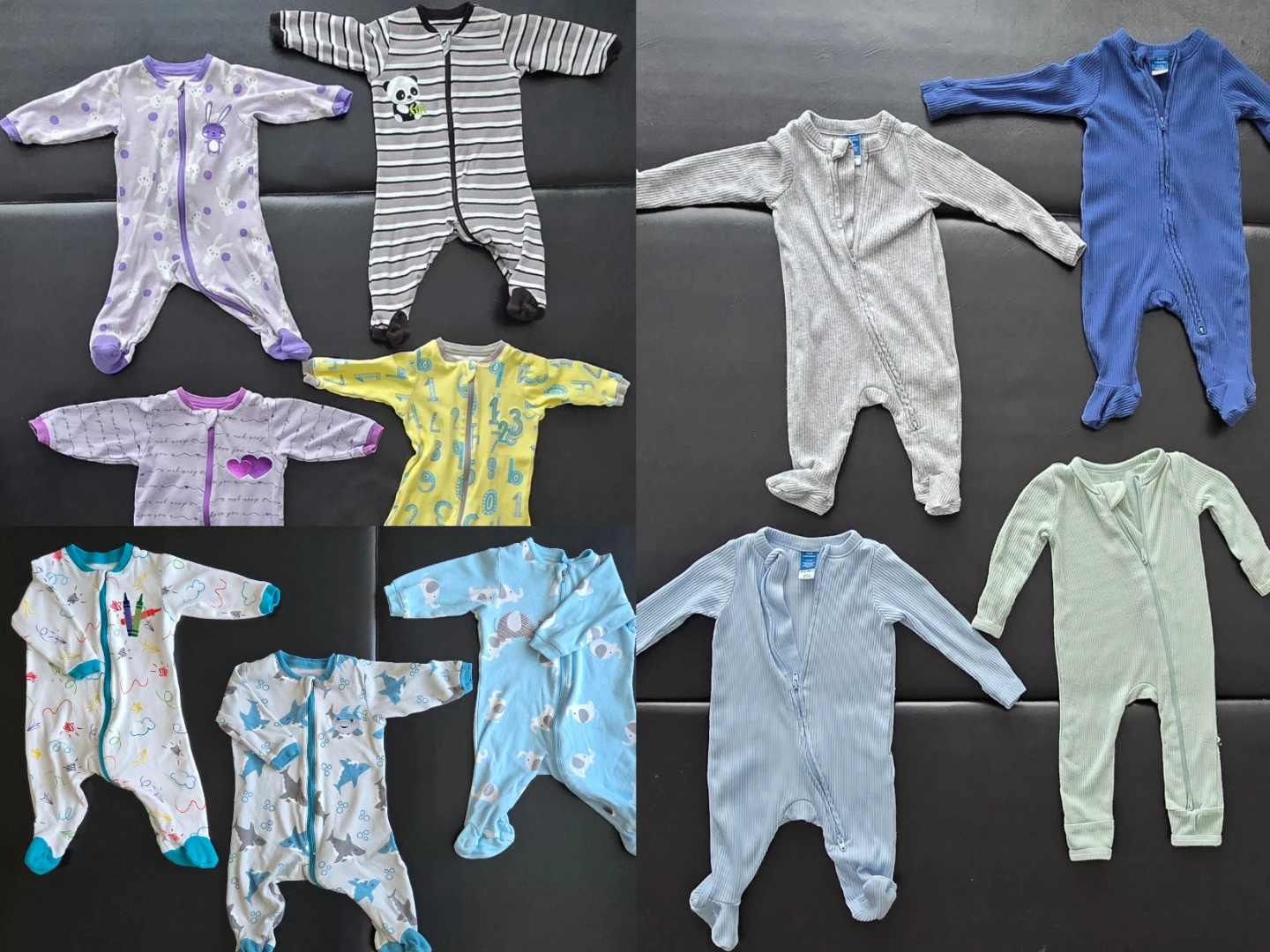 Kyte BABY Zippered Footie and baby sleepers bundle