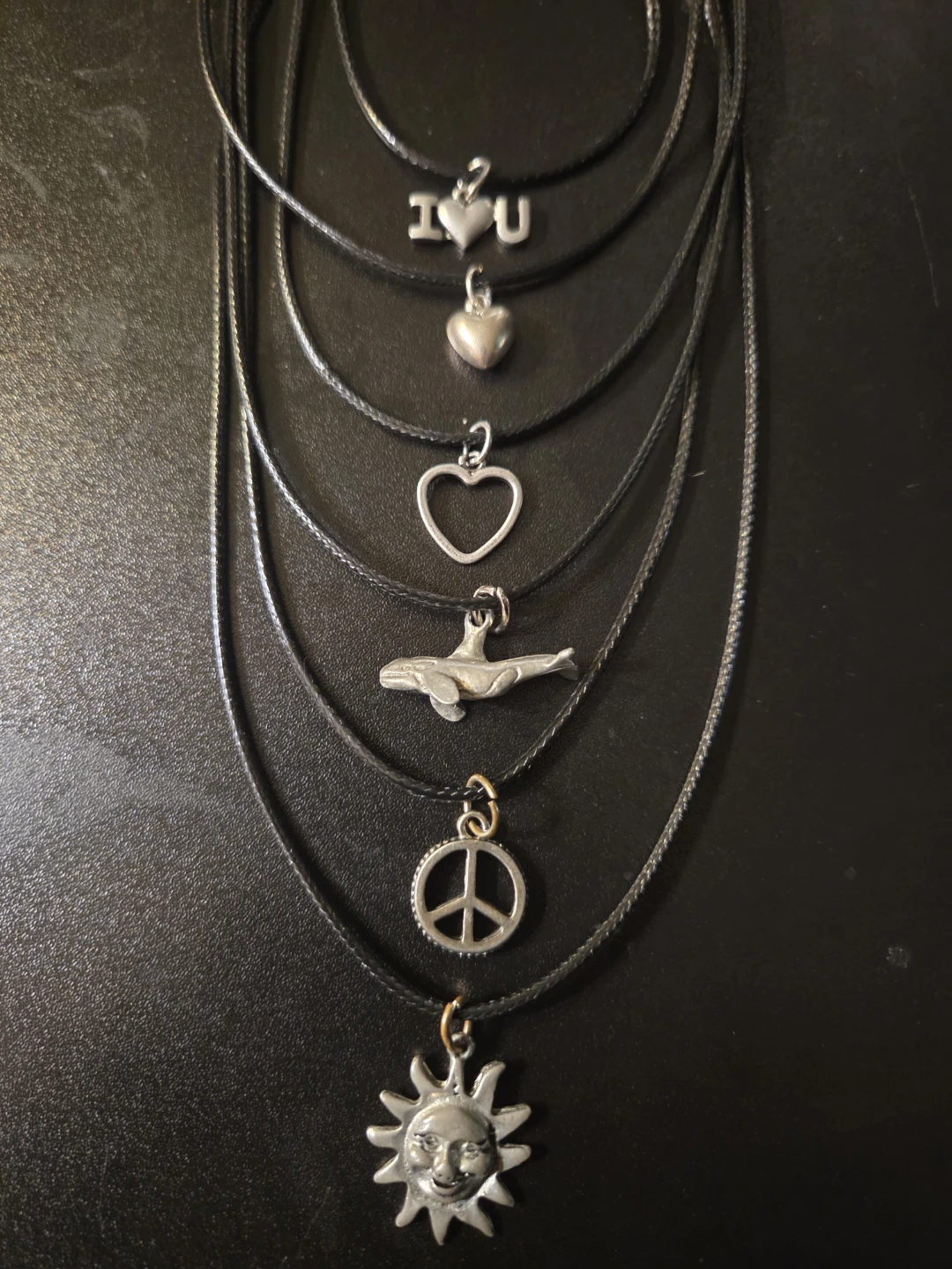 90s Vintage choker Charm Necklaces