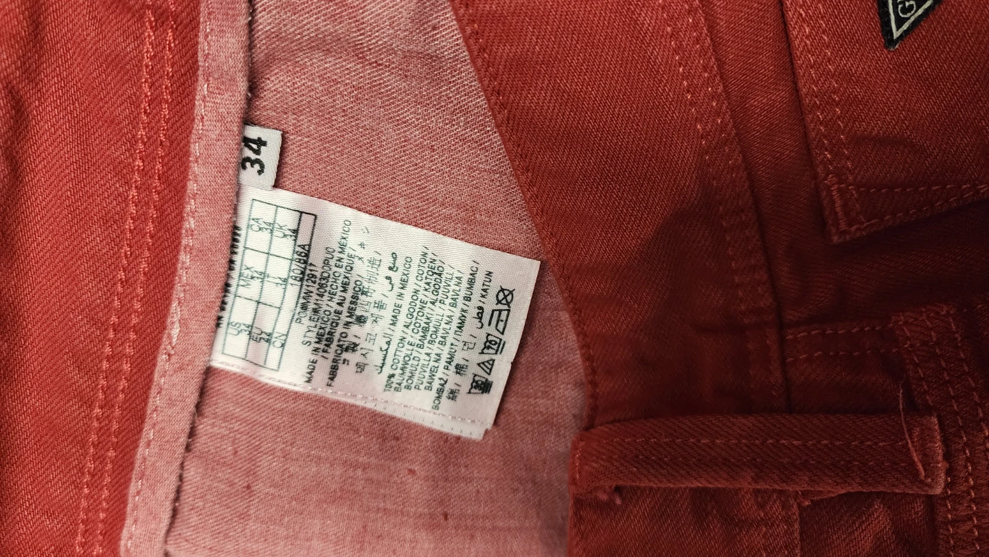 Guess Red Los Angales 1981Jeans - Size 34 - photo 5