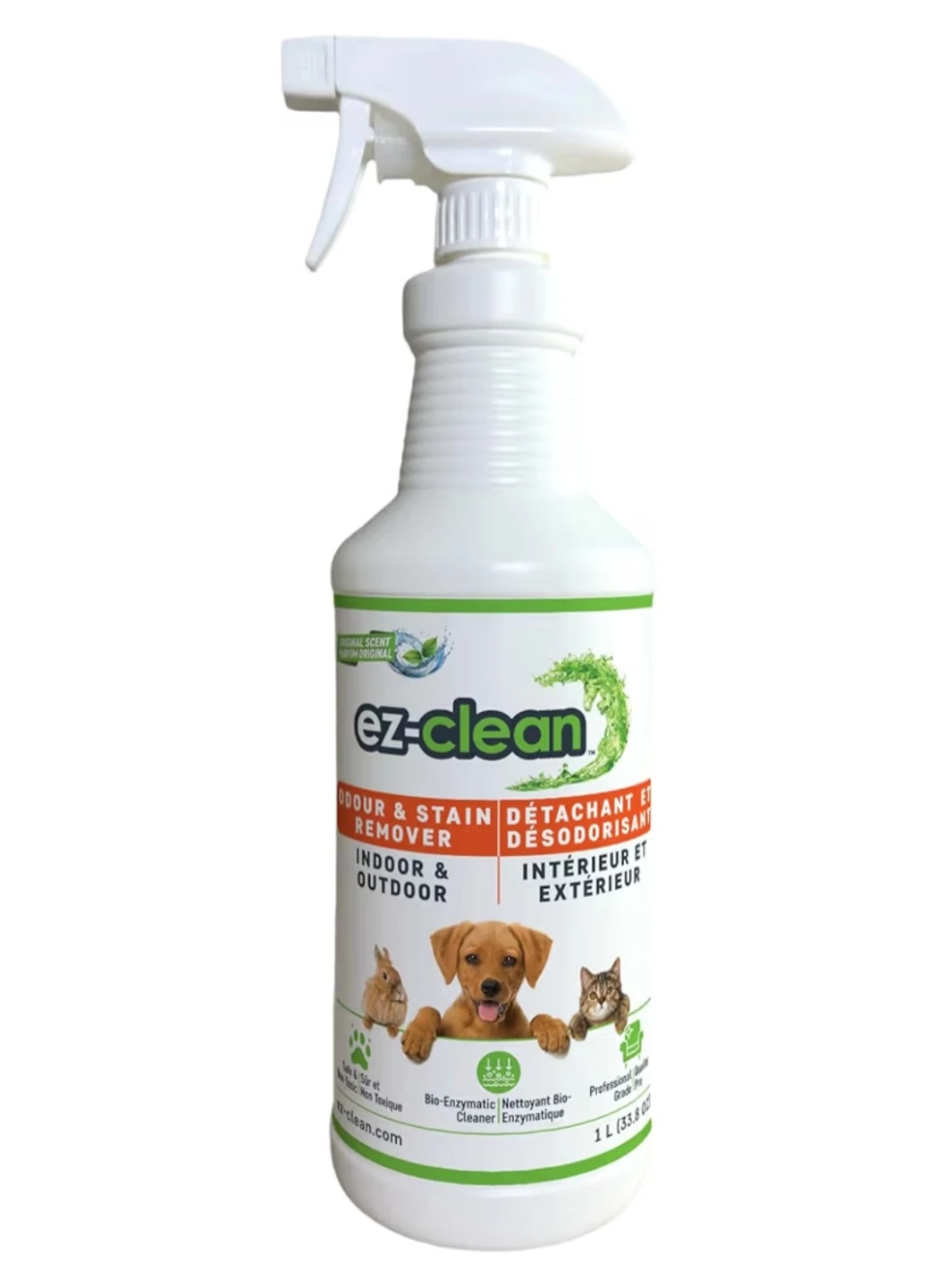 New EZ-Clean Odor & Stain Remover Indoor & Outdoor - 1L