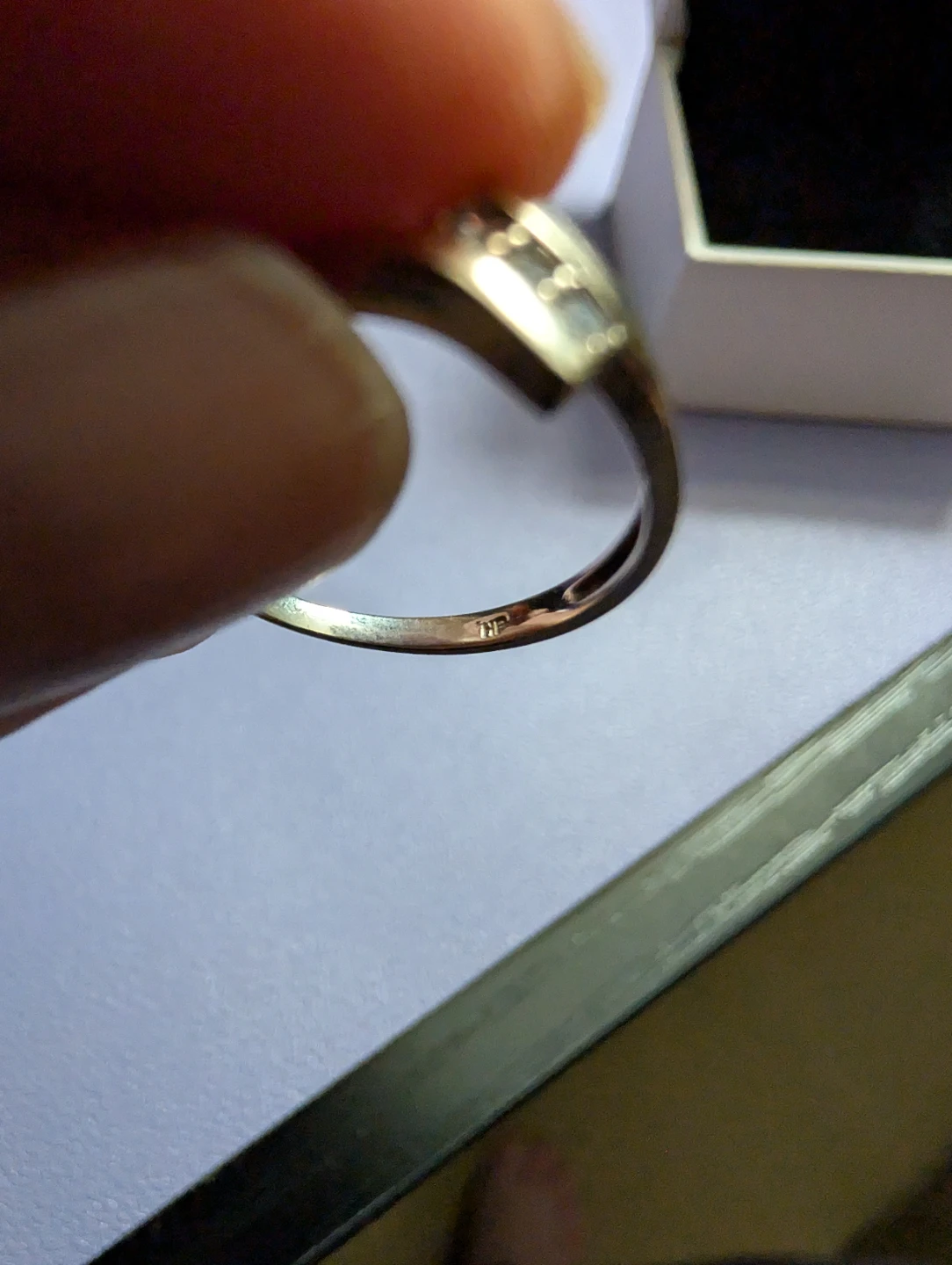 14K White Gold Ring with Diamonds - photo 3