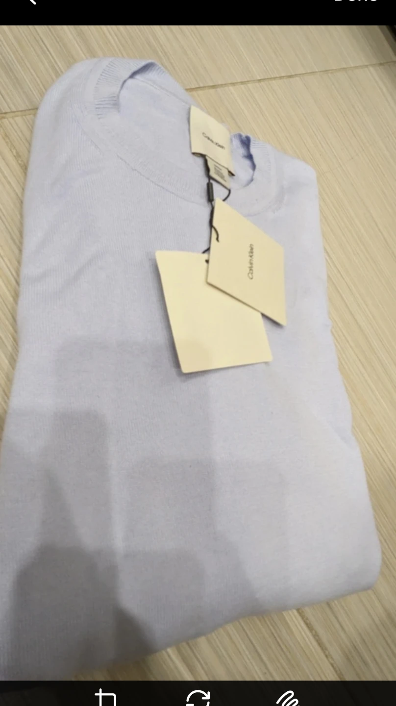 🏆Calvin Klein Men's Light Blue Crewneck Sweater - Size Small - photo 5