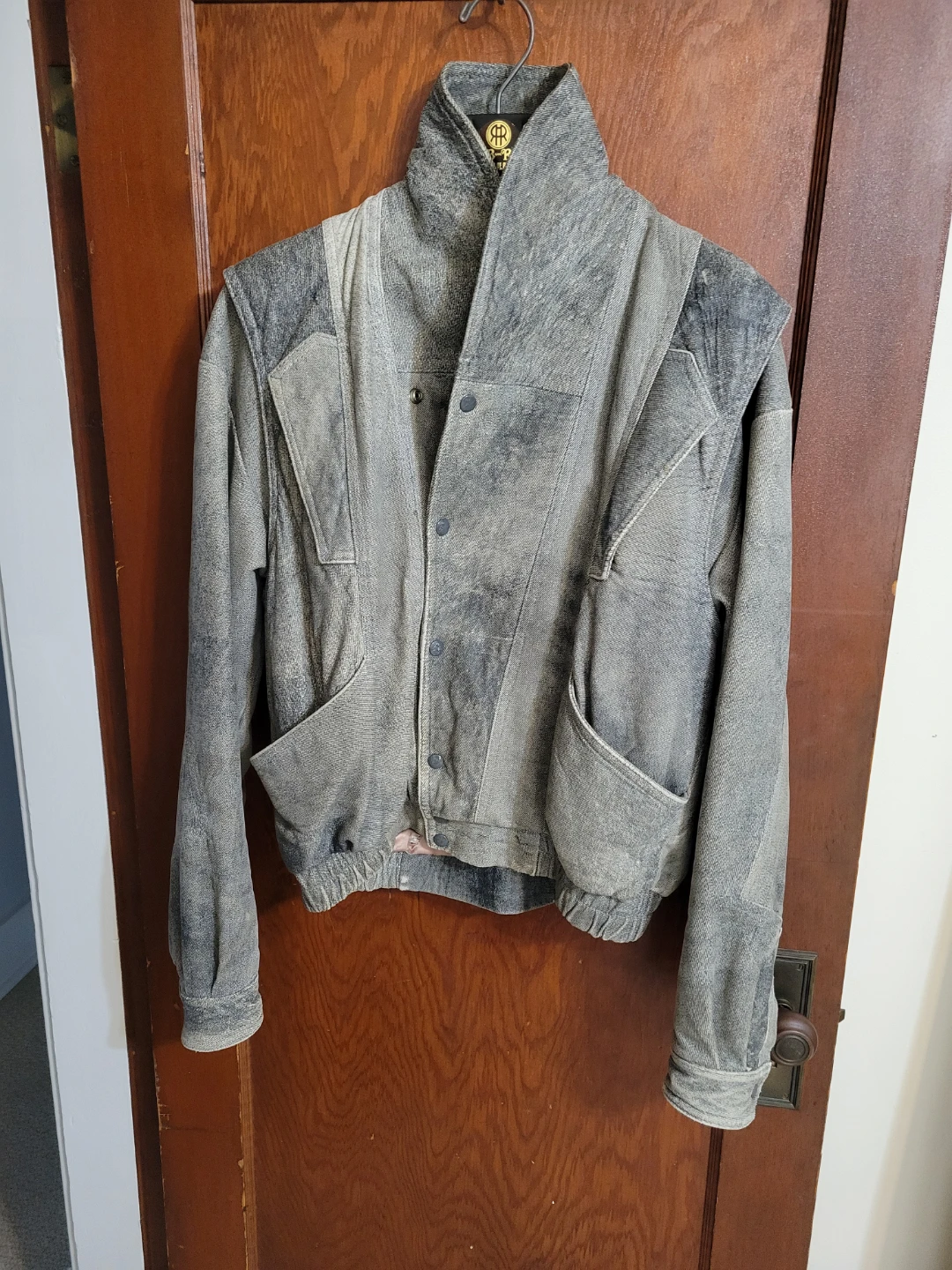 Genuine Leather Bomber Jacket - photo 2