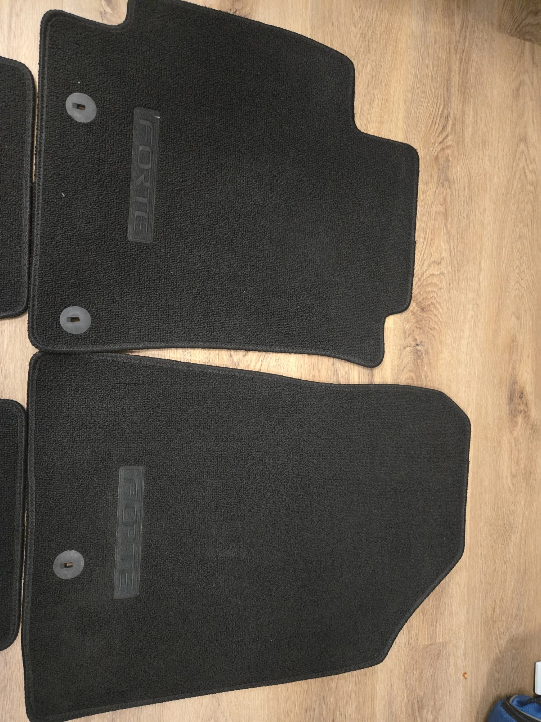 Set of 4 Black Forte Floor Mats