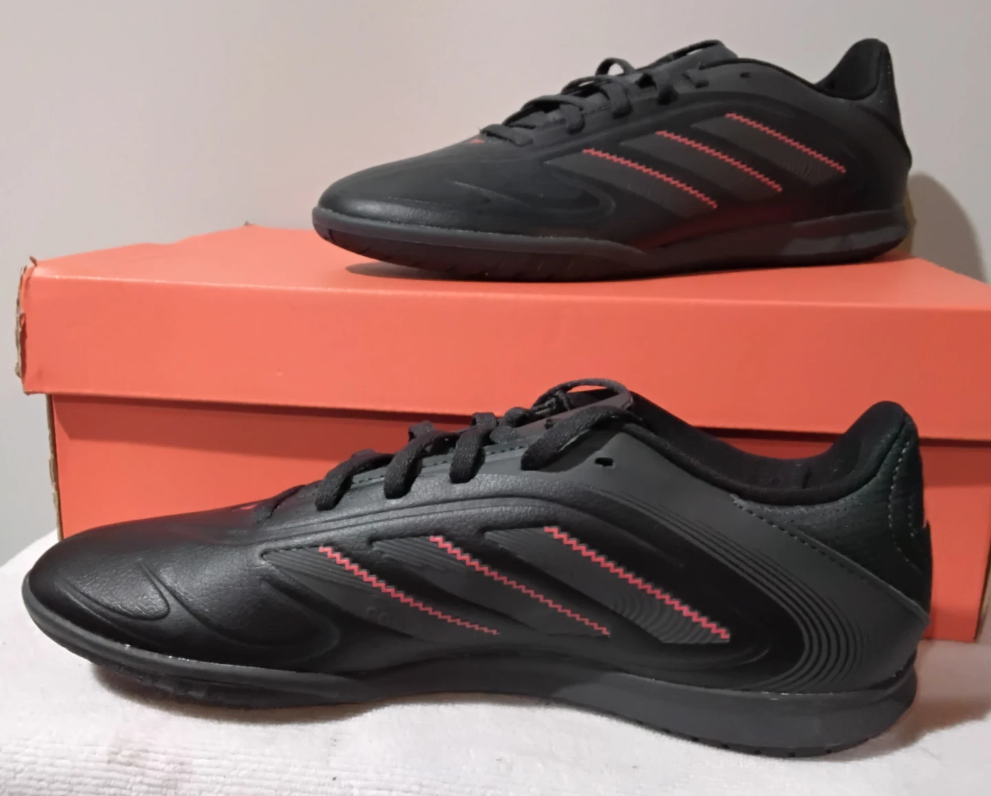 Adidas Copa Sense.4 Turf Shoes - Black/Red