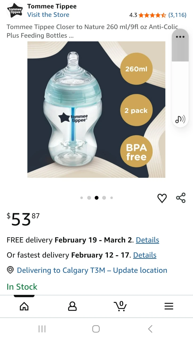 Tommee Tippee Anti-Colic Baby Bottle, Slow Flow Breast-Like ... - photo 2