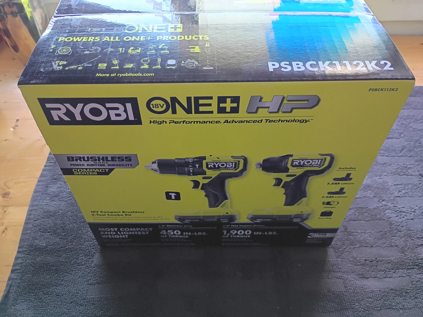 Ryobi 18V ONE+ HP Brushless 2-Tool Combo Kit