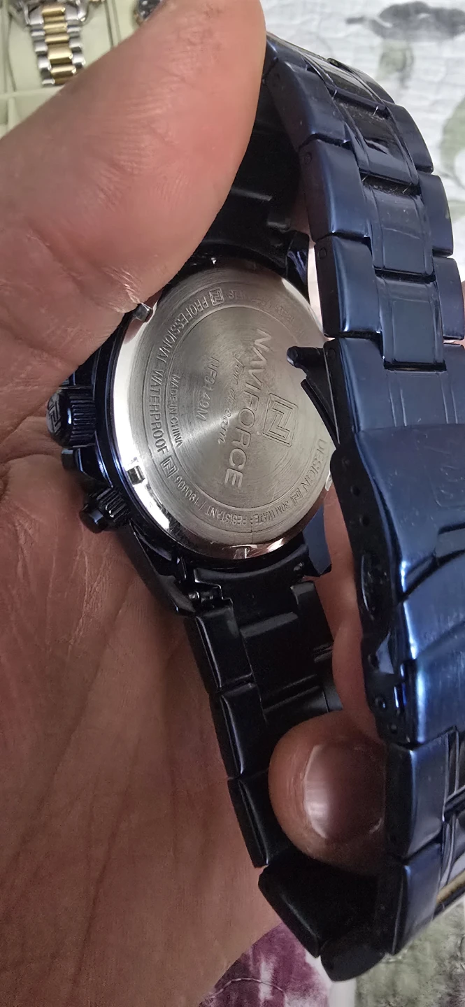 NAVIFORCE Men's Blue Chronograph Watch