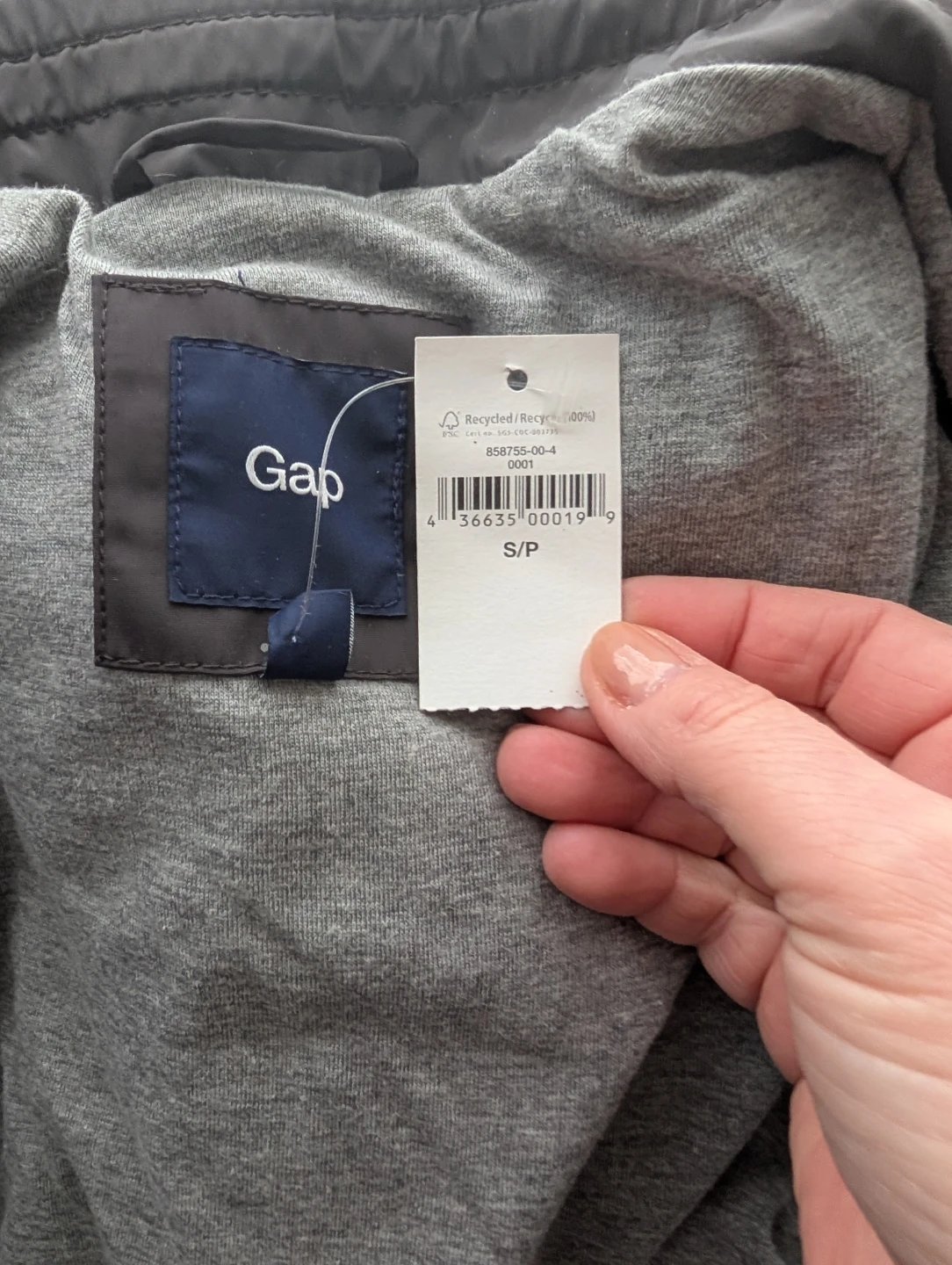 Gap Black Puffer Vest Size S/P - photo 3
