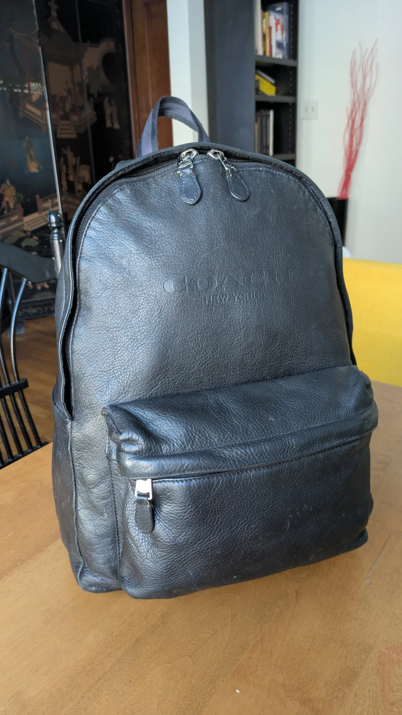 Coach Charles Leather Campus Backpack