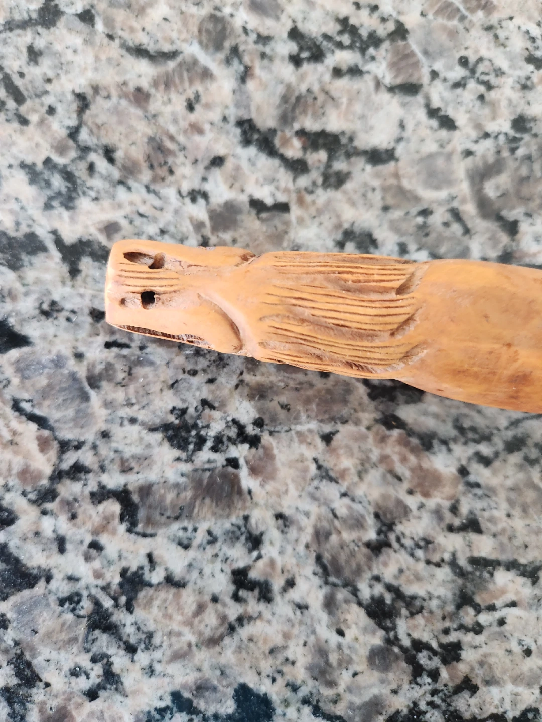 Carved Wooden Scoop with Dragon Design - photo 3