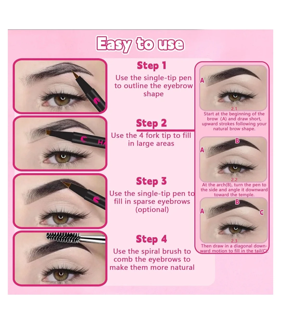 Hair-Like Eyebrow Pen Kit🏆 - photo 5