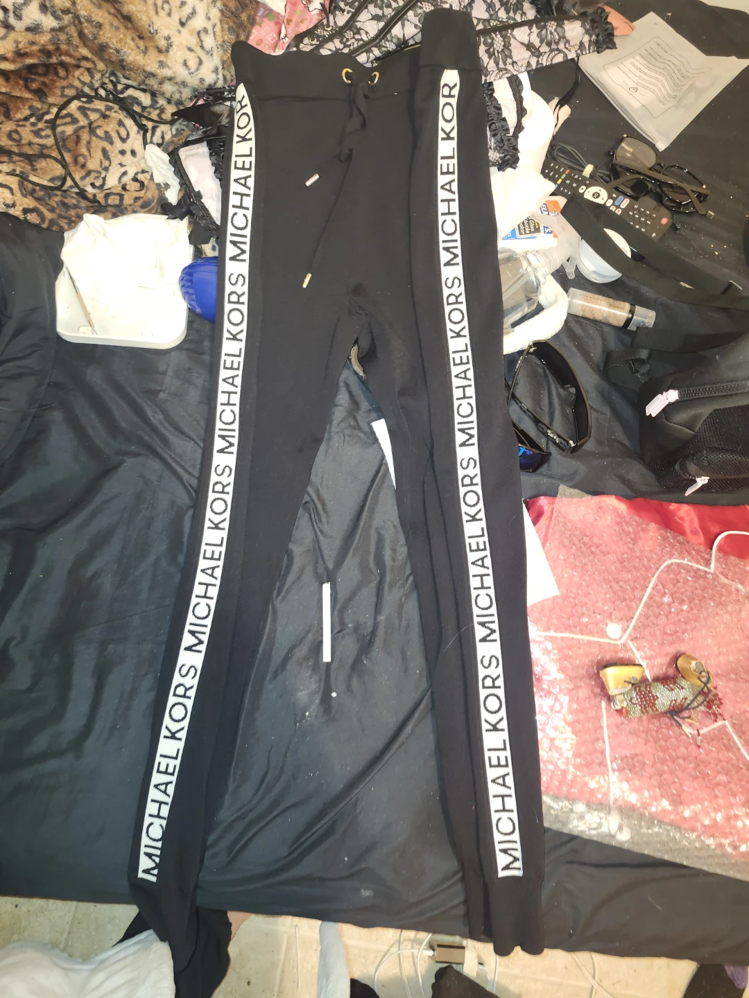 Michael Kors Black Jogger Pants size medium $30 - photo 3