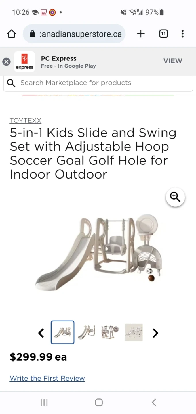 TOYTEXX 5-in-1 Kids Slide and Swing Set - photo 2