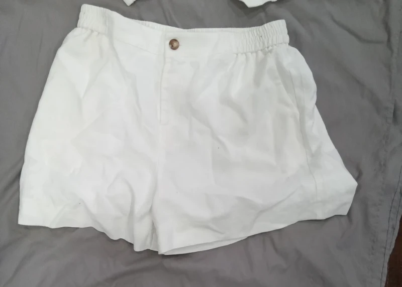 White Vest and Shorts Set - photo 2