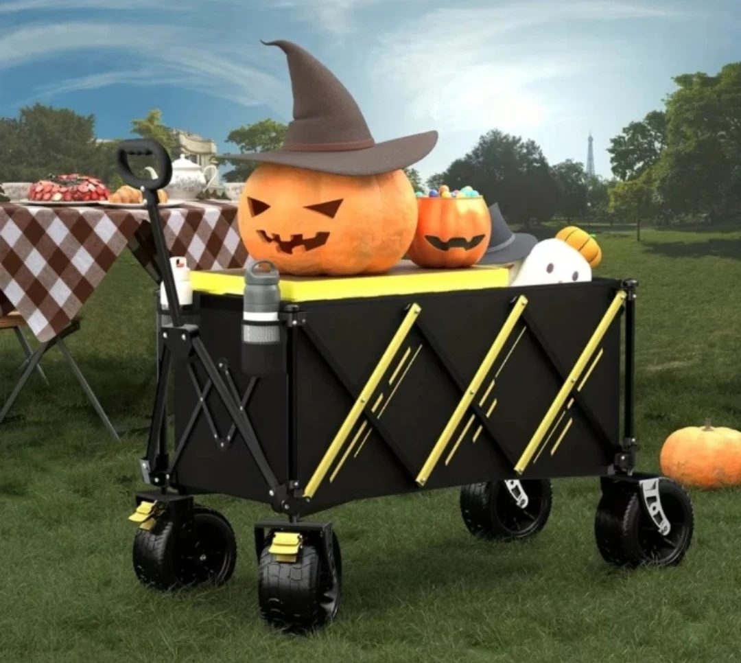 Heavy Duty Folding Wagon - Black