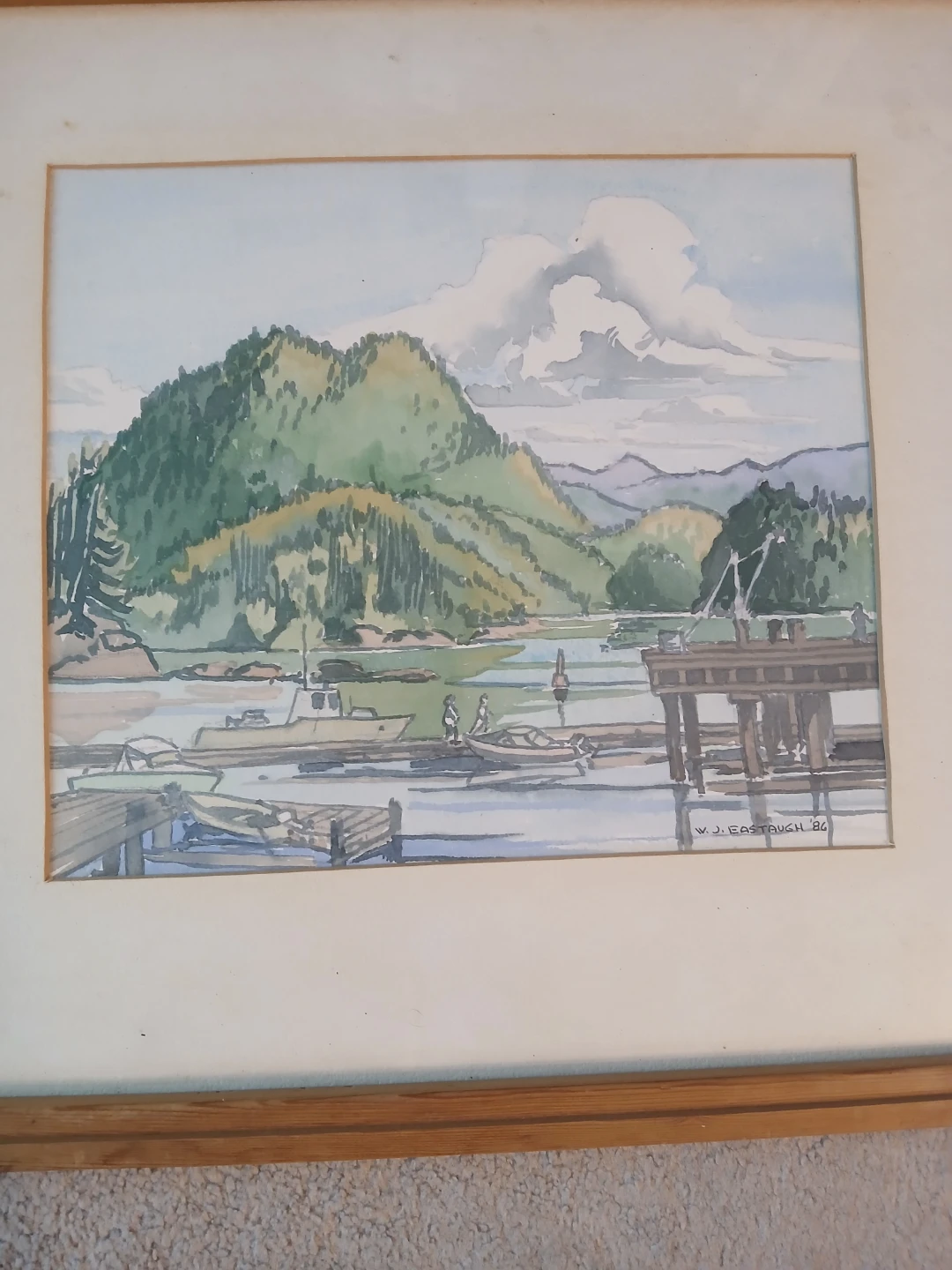 Vintage signed Jack Eastaugh painting - photo 3