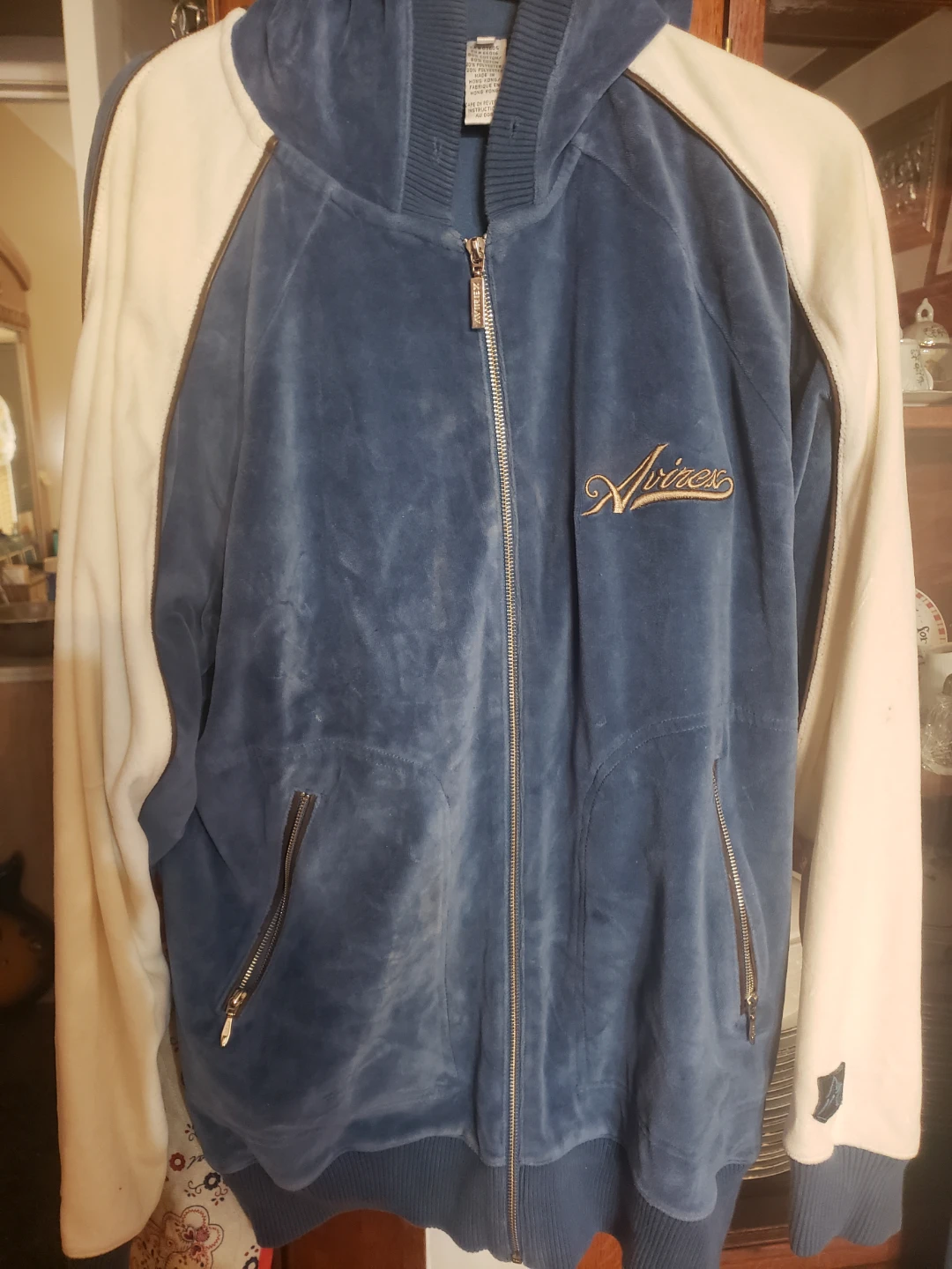 Avirex Velour Hoodie and Pants Set