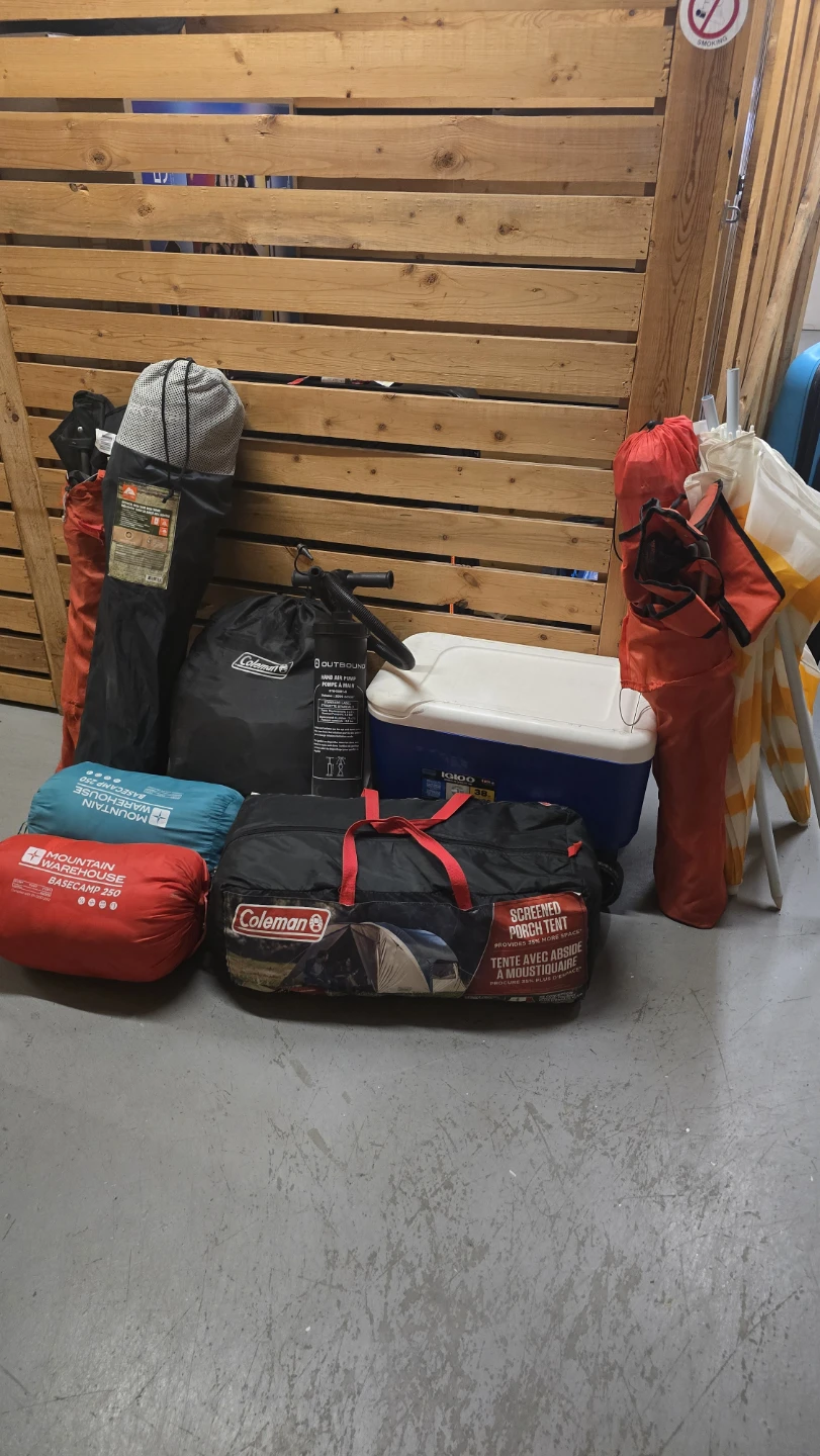 FullCamping Setup ( tent, mattress and more)