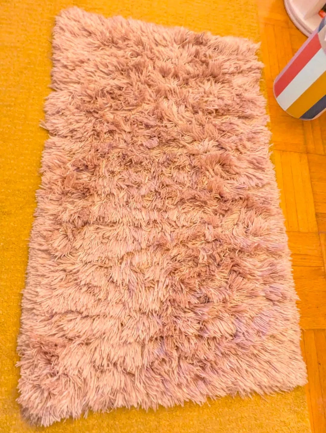 2 Shaggy Accent Rugs - Blush Pink 🏆 - photo 2