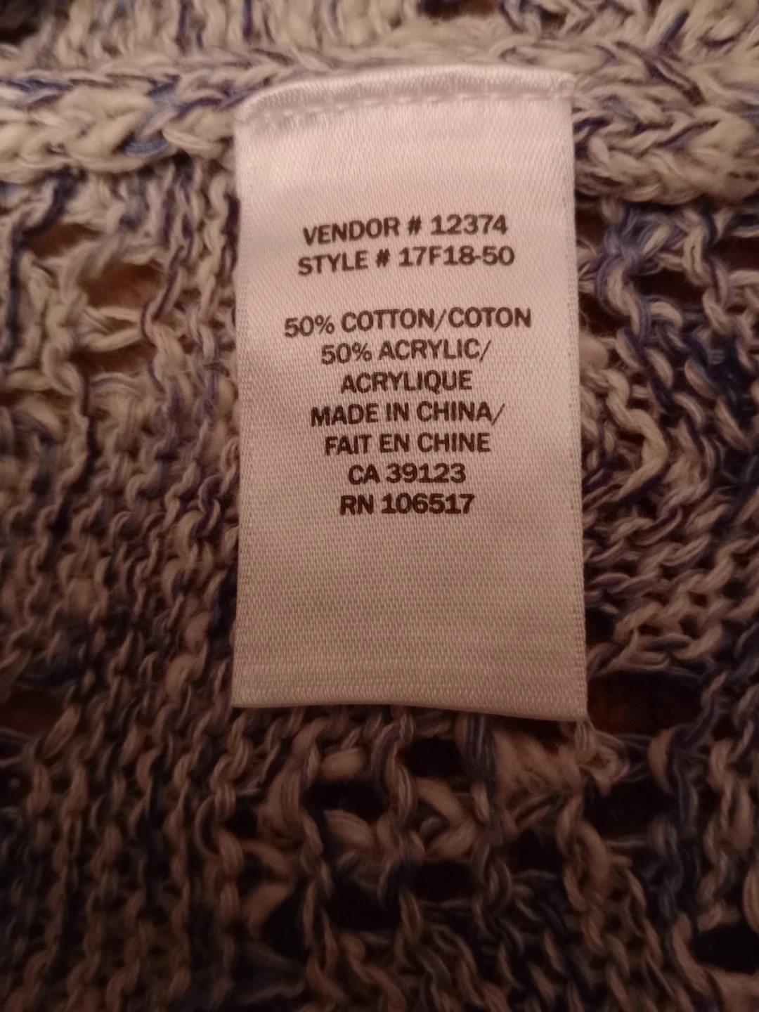 Northern Reflections Women's Open Knit Cardigan Size S - photo 3