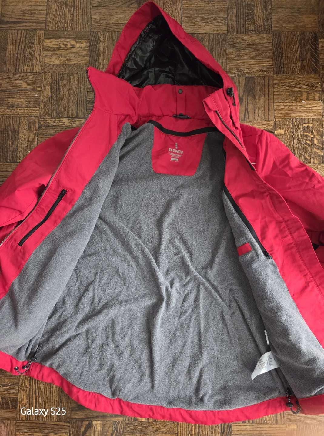 Elevate Red Fleece-Lined Winter Jacket - photo 2