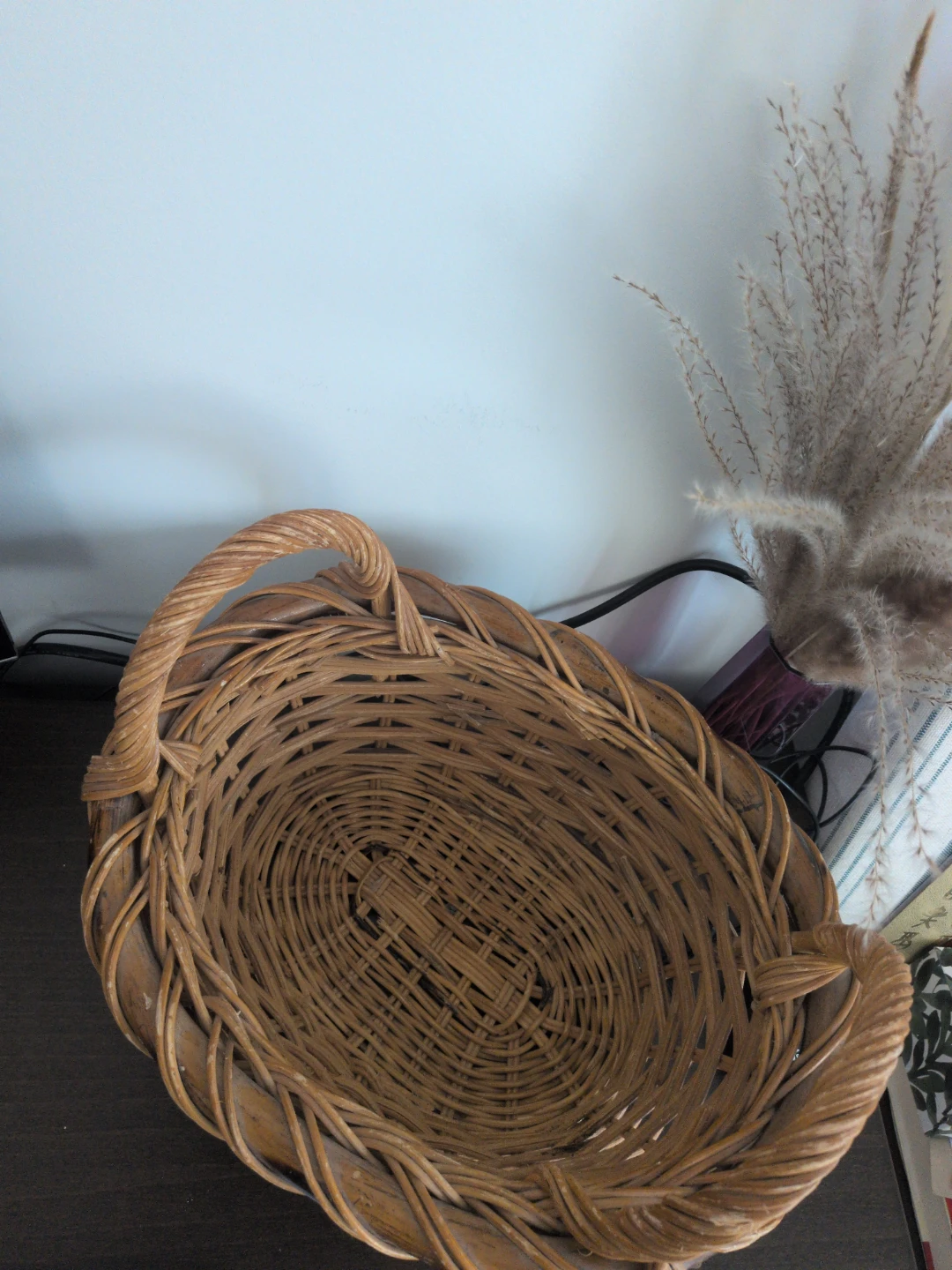 Wicker Basket with Handles