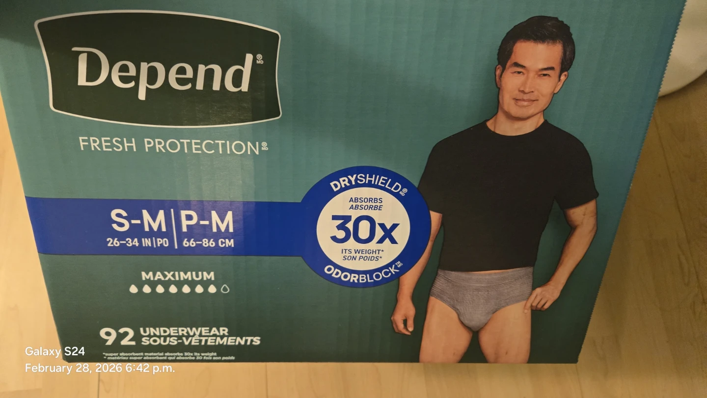 Depend Fresh Protection Underwear S-M (92 Count)