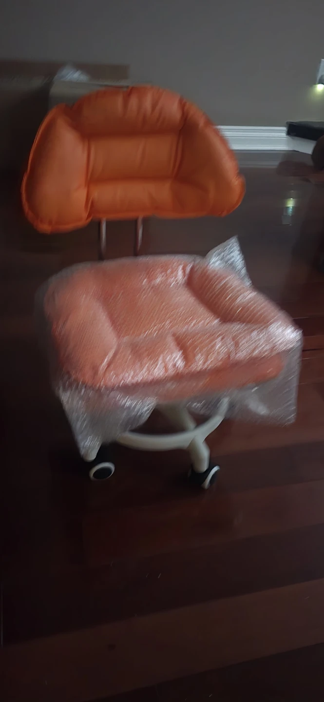 Orange Padded Office Chair